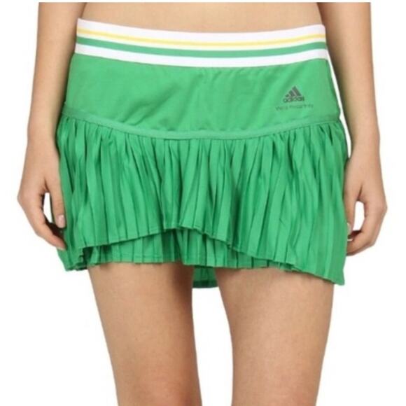 adidas Dresses & Skirts - Adidas x Stella McCartney Barricade Tennis Skirt Ruffle Pleated Striped Skort